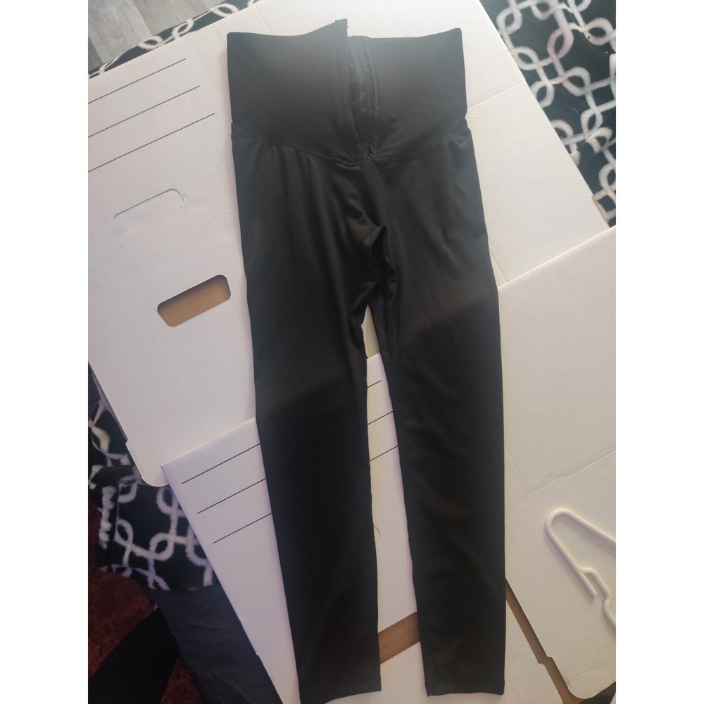 2 pairs (black and Navy) Women's Waist Training Compression Pants Size L